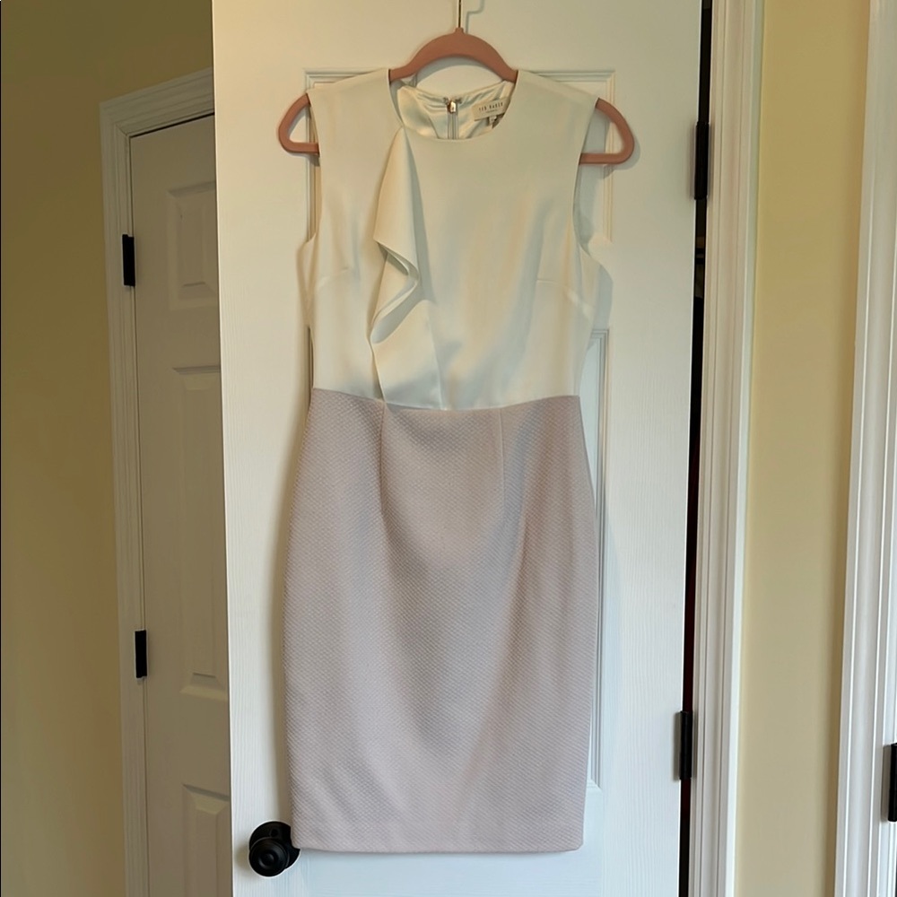 Ted Baker Elegant Lilac and Cream Dress